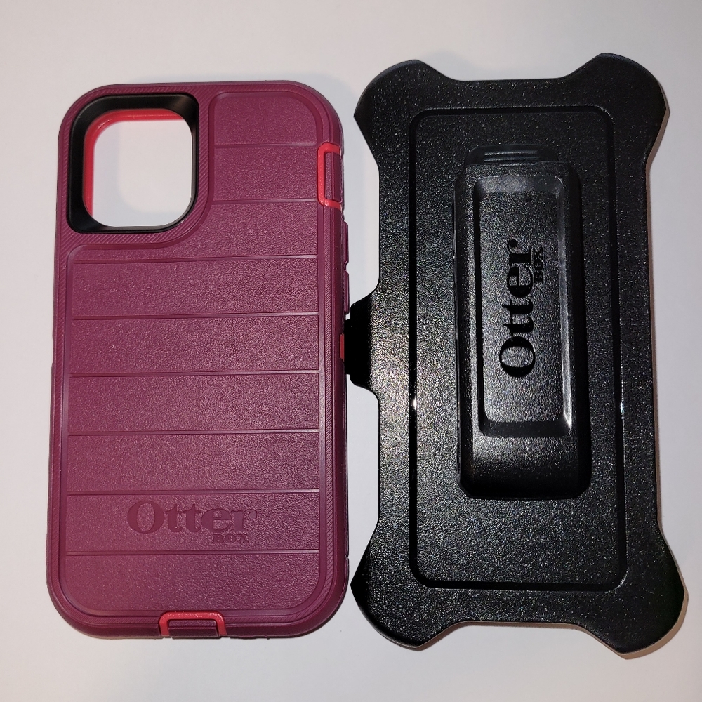 OtterBox Defender Pro Series Rugged Case for iPhone 12 mini - Berry Potion NEW - Picture 2 of 8